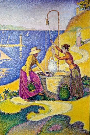 Paul Signac Paul Signac: Women at the Well Spain oil painting art